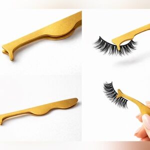 Gold Eyelash Applicator Tool